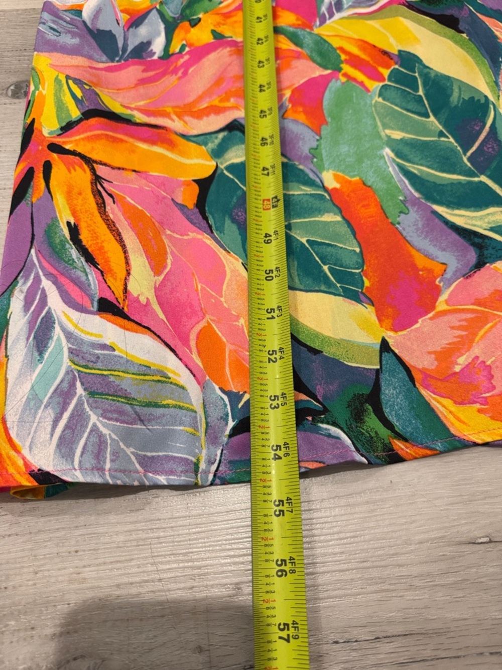 Nicole Miller Tropical Slip Maxi Dress in Pink, Orange, Yellow, Green, Blue - Picture 11 of 11
